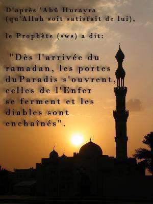 le ramadan est pour bientot profitez en 